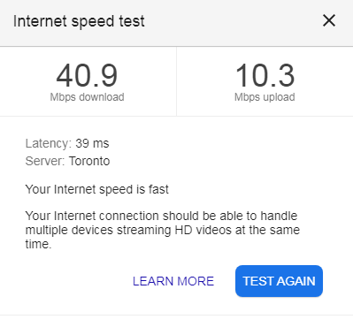 how to do an internet speed test